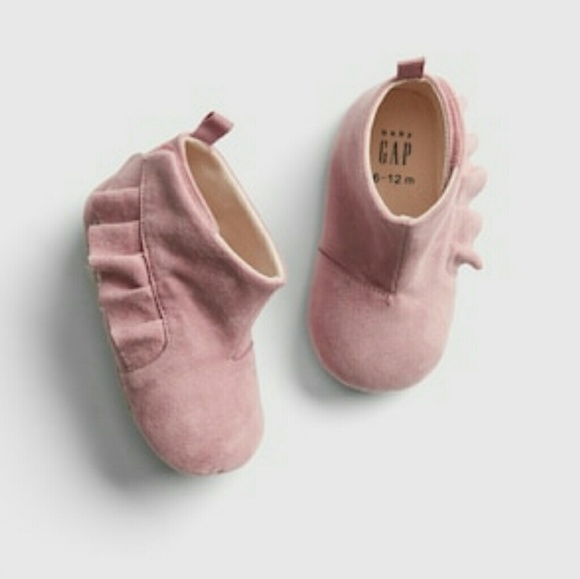 GAP Other - Ruffle Ankle Booties dusty pink 3 shoes